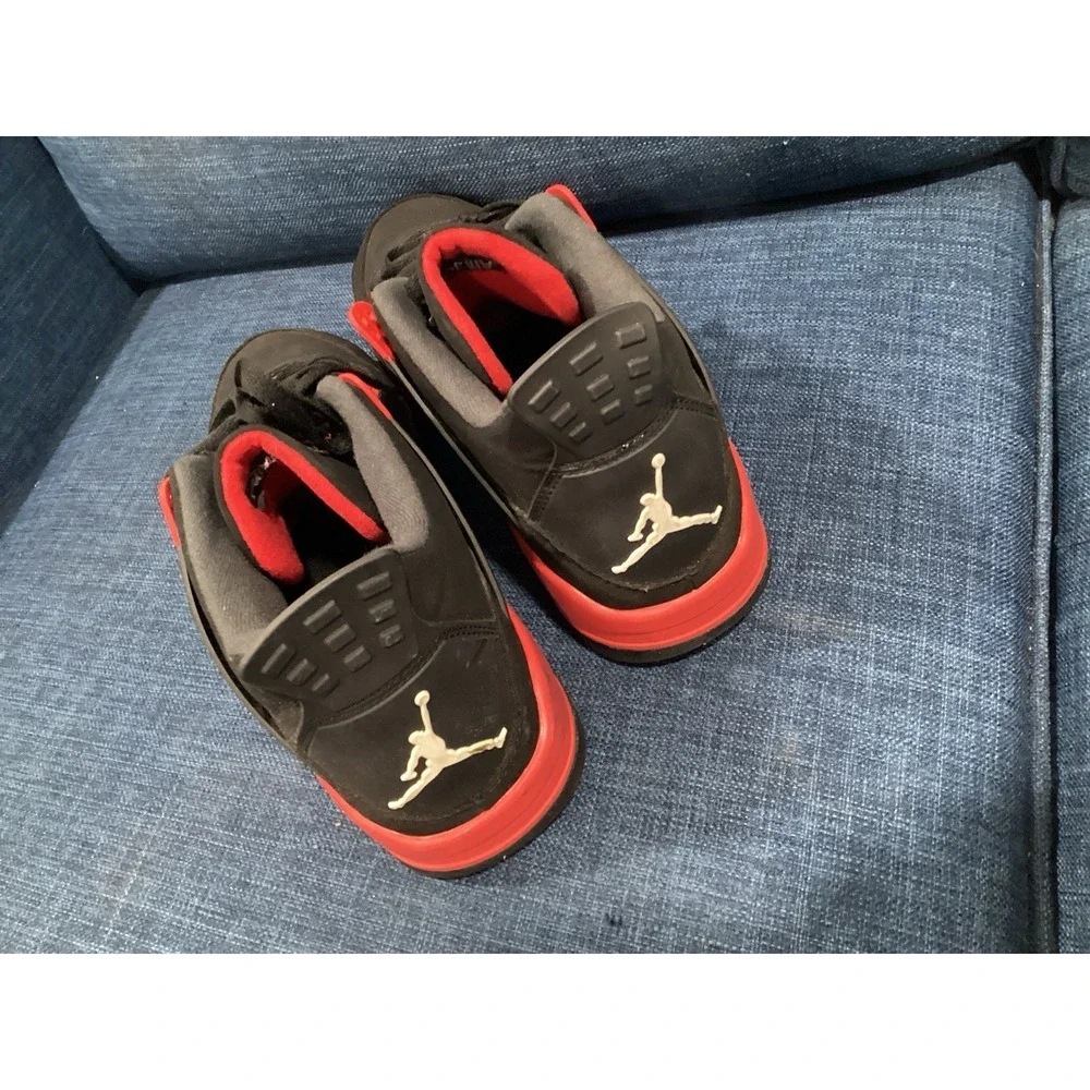 Jordan Retro 4 Men's Red Thunder Sneaker Size 13